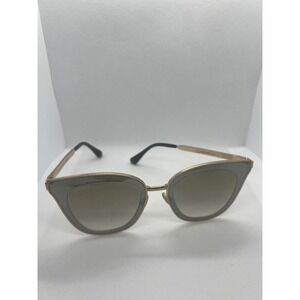 Jimmy Choo Lory/S Cat Eye Sunglasses Gray Gold Made in Italy 49-23-145